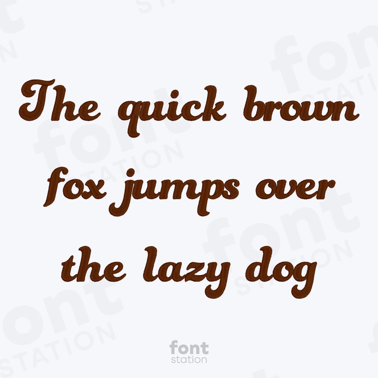 Retro Embroidery Font