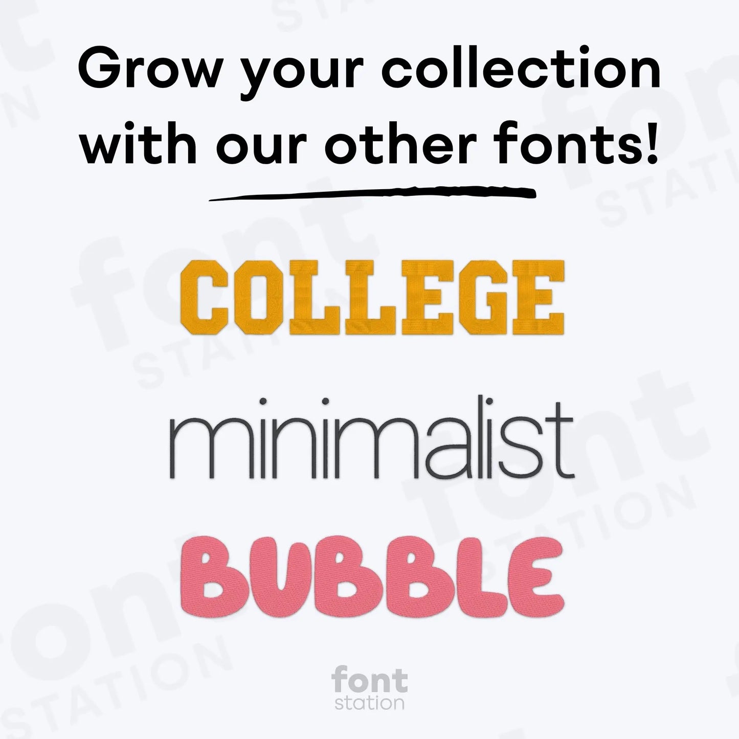 Shadow Block Embroidery Font