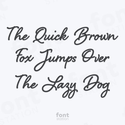 Signature Embroidery Font