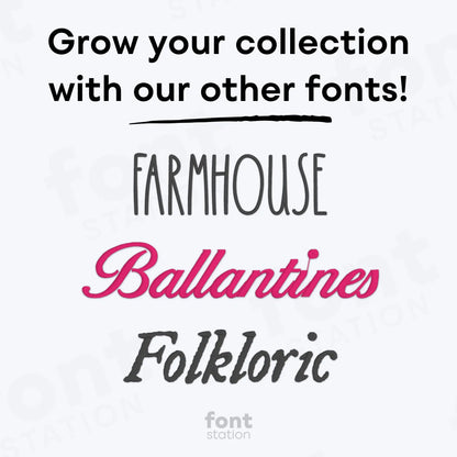 Signature Embroidery Font