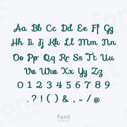 Sofia Embroidery Font