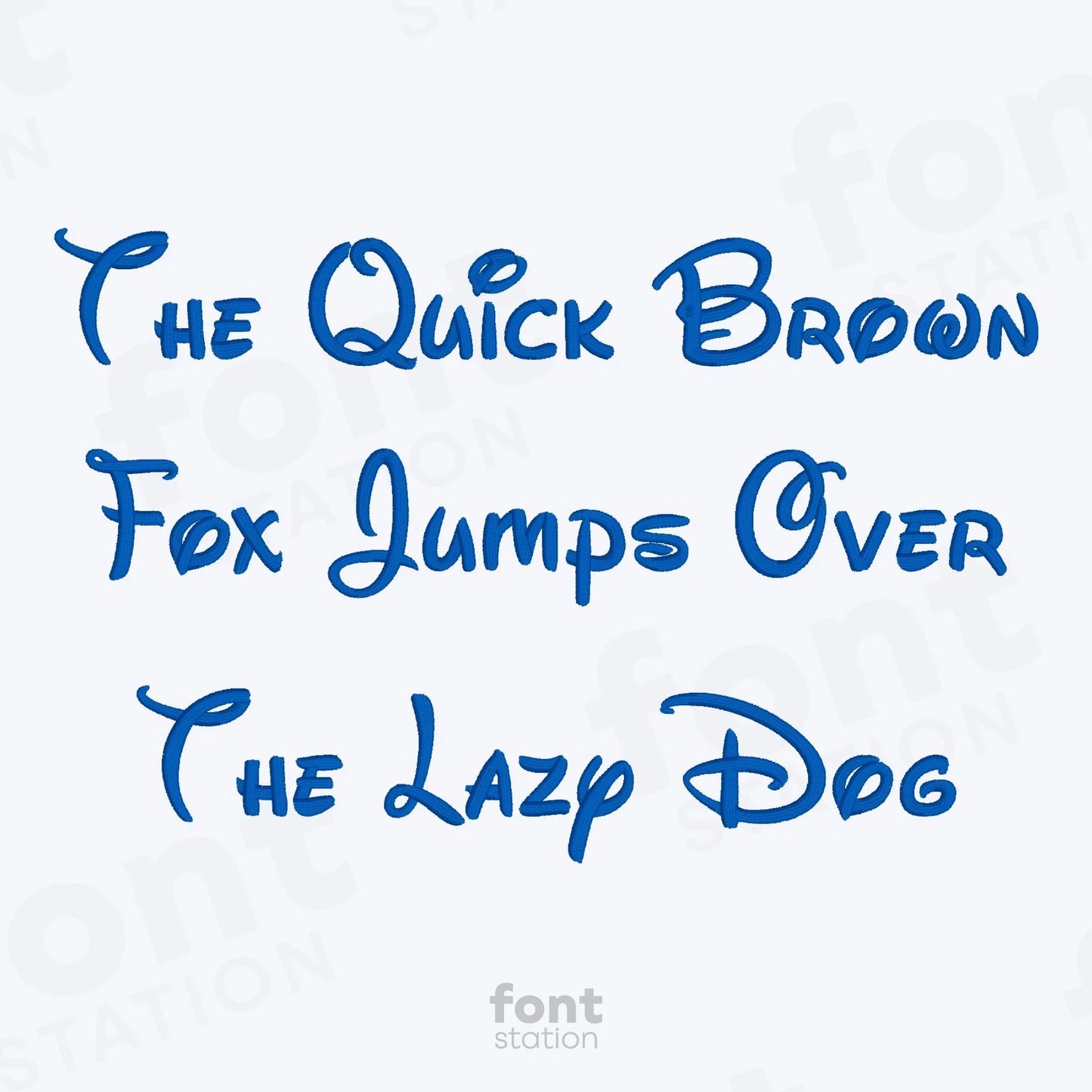 Walter Embroidery Font