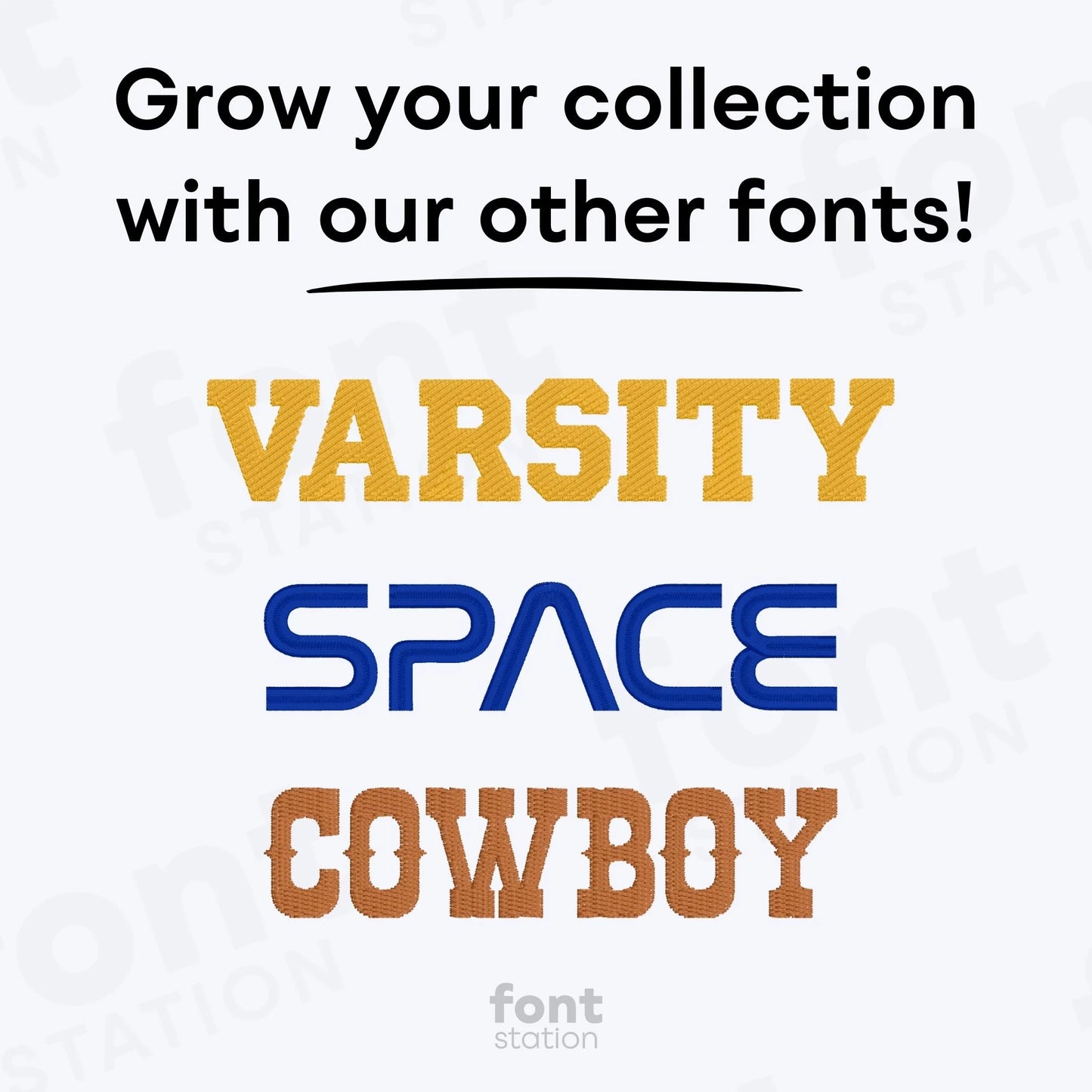 Walter Embroidery Font