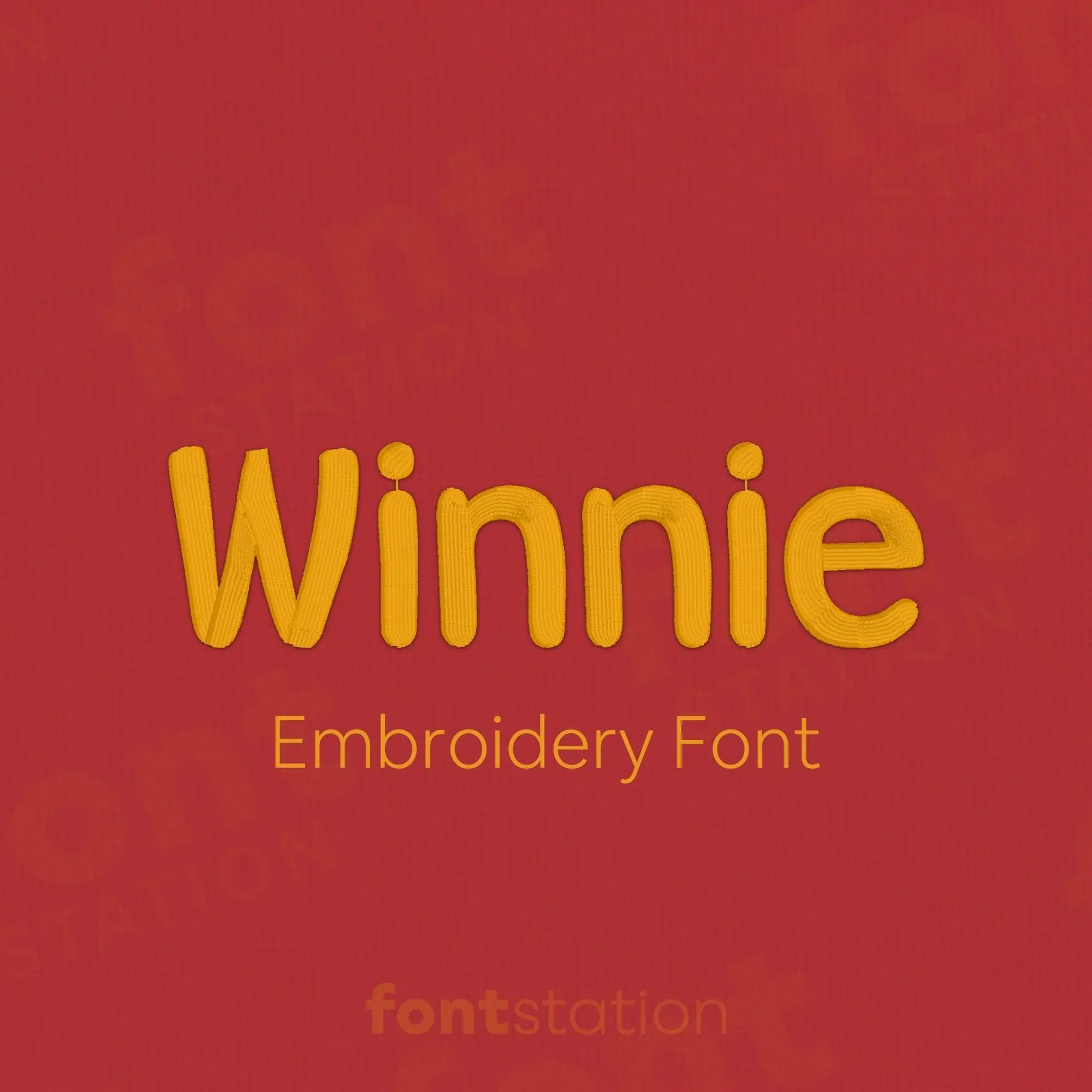 Winnie Embroidery Font – FontStation