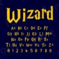 Image showing all characters available in the Harry Potter font created by FontStation.