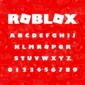 Image showing all characters available in the Roblox font created by FontStation.