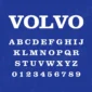 Image showing all characters available in the Volvo Cars font created by FontStation.