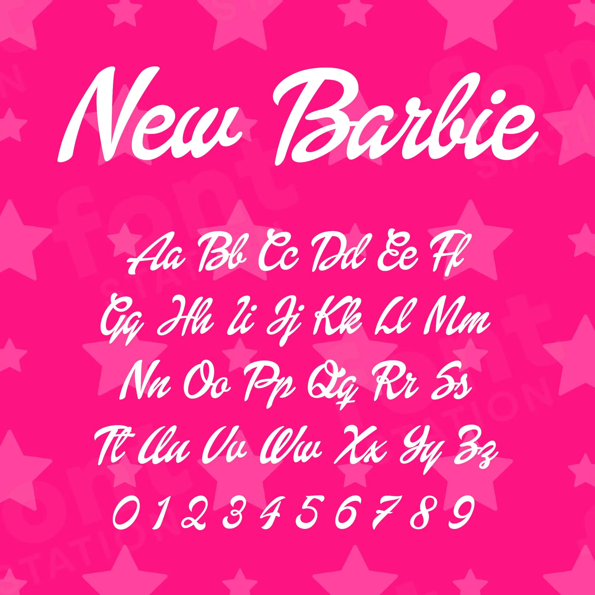 New Barbie Font - Instant Download