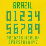 Brazil Jersey Font - Soccer World Cup 2022