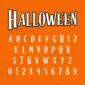 Image showing all characters available in the Halloween font created by FontStation.