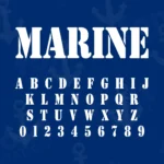 Navy Stencil Font