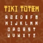 Image showing all characters available in the Tiki Totem font created by FontStation.