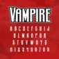Image showing all characters available in the Vampire font created by FontStation.