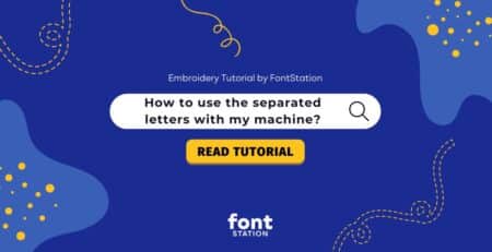 Image showing tutorial title : How to use the separated letters with my machine for embroidery