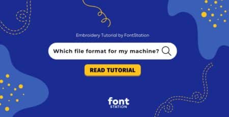 Image showing tutorial title : Which file format for my machine for embroidery