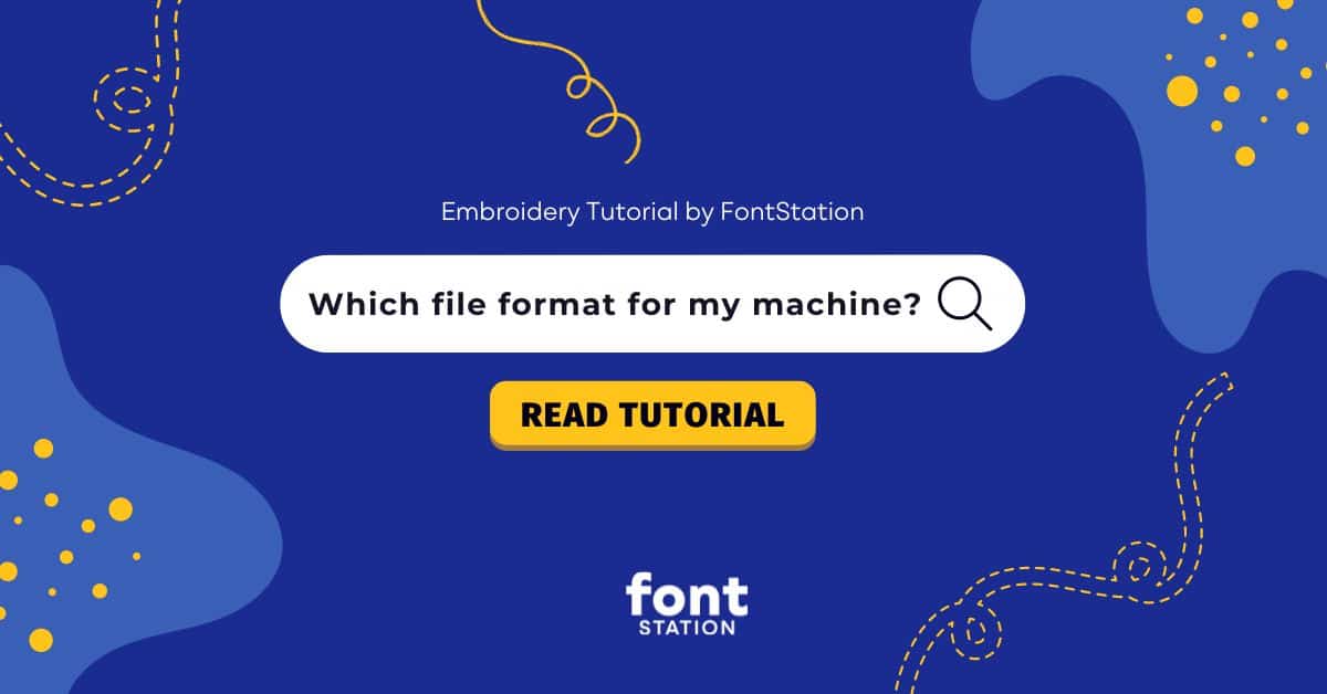 Image showing tutorial title : Which file format for my machine for embroidery