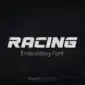 Main image of the Racing embroidery font created by FontStation.